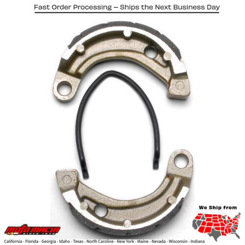 Brake Shoes 338g Grooved Honda Cr80r 1985-1991 Kawasaki Kfx 90 2007-2017