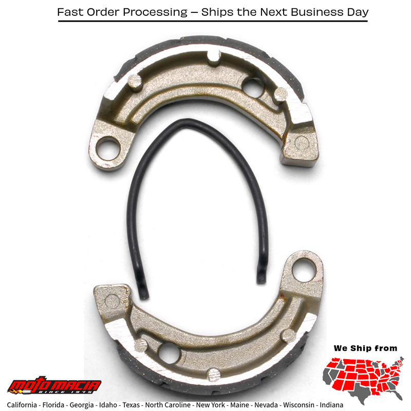 Brake Shoes 338g Grooved Honda Cr80r 1985-1991 Kawasaki Kfx 90 2007-2017