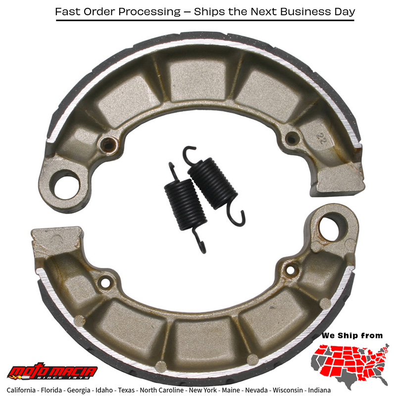 Brake Shoes 343g Grooved Honda Vt750cd Shadow A.c.e. Deluxe 1998-2003