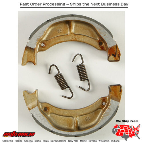 Brake Shoes 502g Grooved Yamaha Tt-R110e 2016-2020 Tt-R50e 2006-2013