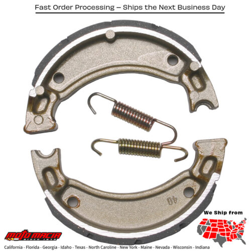 Brake Shoes 503g Grooved Polaris Cyclone 250x 1987-1987 Yamaha Yfm125g Griz