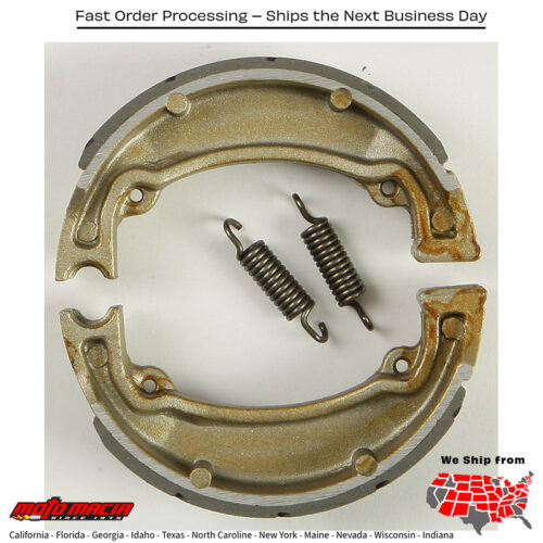 Brake Shoes 504g Grooved Yamaha Bw350 1987-1988 Ty350 1985-1986