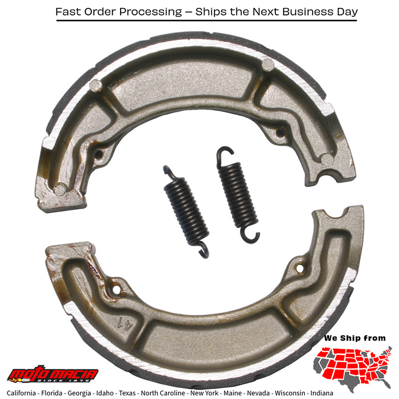 Brake Shoes 506g Grooved Yamaha Xt350 1985-1990 Rt180 1990-1992 more