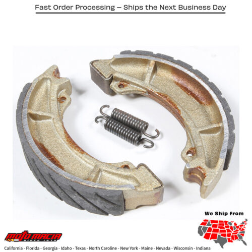 Brake Shoes 508g Grooved Yamaha Yz490 1982-1984 Tt600 1983-1984