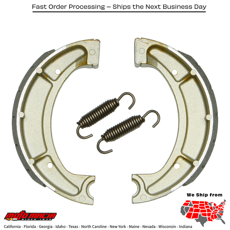 Brake Shoes 510g Grooved Yamaha Sr400 2015-2016 Xt600 1984-1989