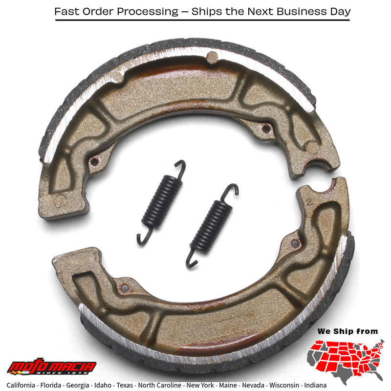 Brake Shoes 517g Grooved Yamaha Bw350 1987-1988 It200 1984-1986