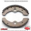 Brake Shoes 520g Grooved Yamaha Yfm350fw Big Bear 4wd [Sra] 1987-1988