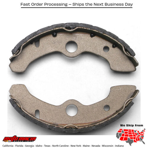 Brake Shoes 520g Grooved Yamaha Yfm350fw Big Bear 4wd [Sra] 1987-1988
