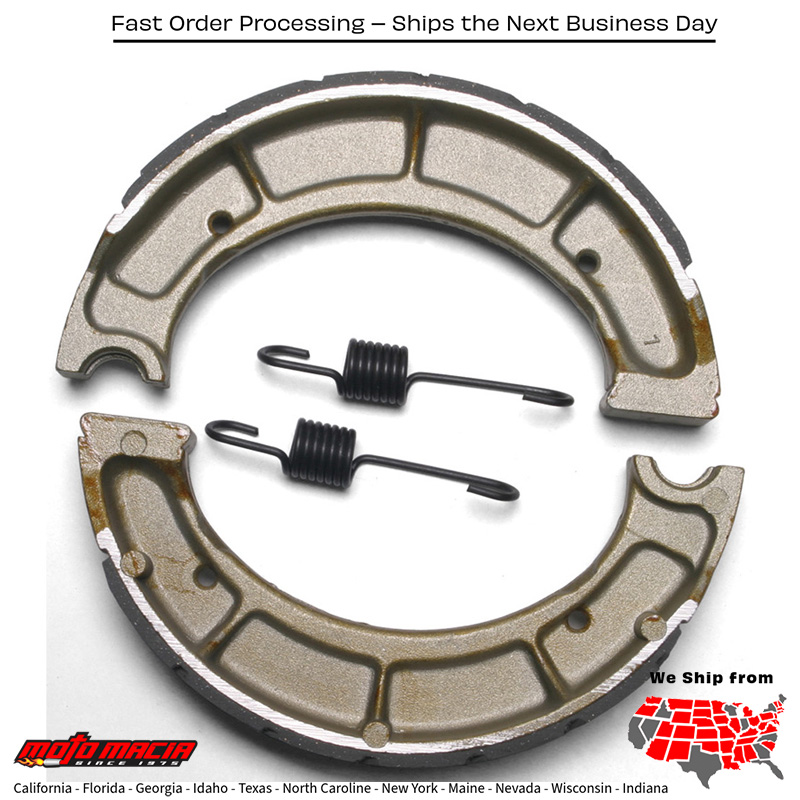 Brake Shoes 528g Grooved Yamaha It250 1977-1980 Tt500 1980-1981