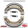 Brake Shoes 604g Grooved Kawasaki Kfx 50 2003-2005 Klx125 2003-2005