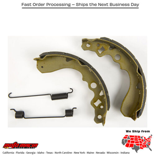 Brake Shoes 628g Grooved Kawasaki Kaf 300 Mule 550 1997-2003
