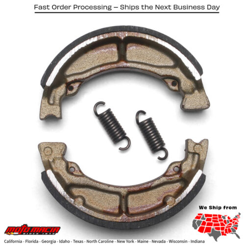Brake Shoes 702 Plain Kawasaki Kdx 200 1983-1988 Kx125 1983-1985