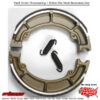 Brake Shoes 706g Grooved Kawasaki Klf250 Bayou [Sra] 2003-2011 W65