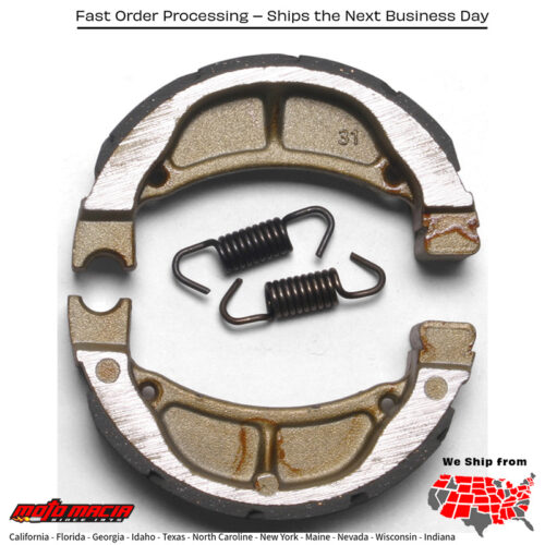 Brake Shoes 715g Grooved Kawasaki Kdx 80 1984-1988 Klx110 2002-202
