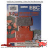 Brake Pads Fa104v Semi-Sintered V Series Yamaha Xj600s Diversion/Seca Ii