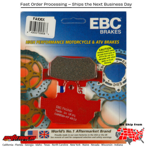 Brake Pads Fa106x Carbon X Series Suzuki Ls650b S40 Boulevard 2005-2015