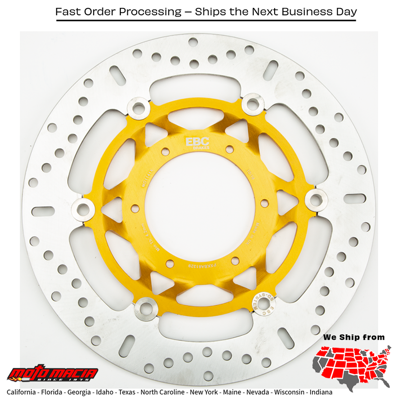 Standard Brake Rotor Honda Vtx1800c Classic 2007-2007 Vtx1800f Perfor