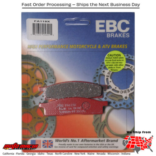 Brake Pads Yamaha Tt-R125l 2000-2008 Tt-R125le 2003-2020 Yz85