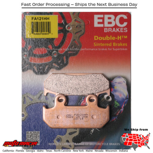 Brake Pads Honda Cbr600f 1990-1990 Hurricane 1987-1990