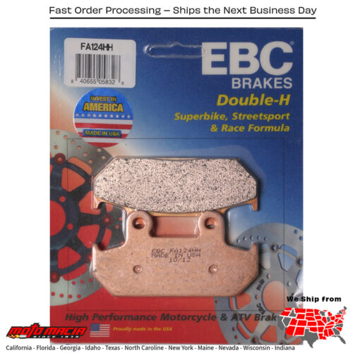Brake Pads Honda Vfr750f Interceptor 1986-1986 Cbr1000f Hurricane 198