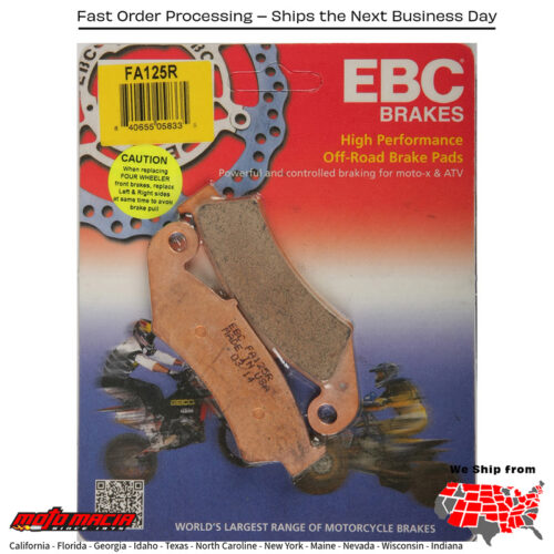 Brake Pads Honda Cr500r 1987-1994 Xr600r 1988-1992 Xr250l 1991- more