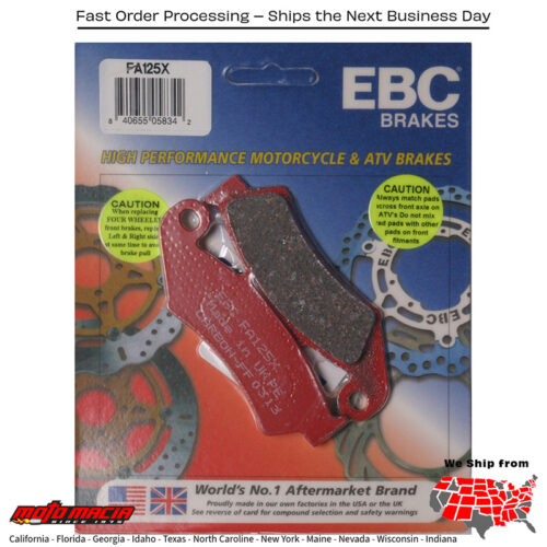 Brake Pads Honda Cr500r 1987-1994 Xr600r 1988-1992 Xr250l 1991- more