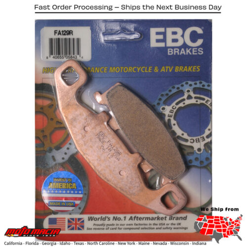 Brake Pads Kawasaki Ex500 Ninja 500r 1998-2009 Zr750c Zephyr 1991- more