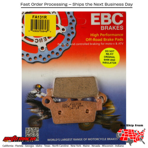 Brake Pads Atk 450 Motard 2007-2007 Gas-Gas Ec 515 2009-2009 Mc 250