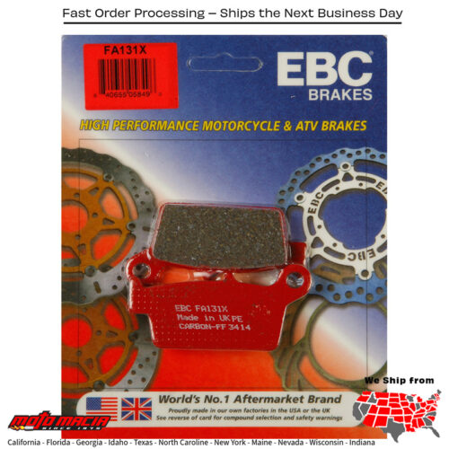 Brake Pads Kawasaki Klx300r 1997-2007 Kx250 1995-2007 Kx1