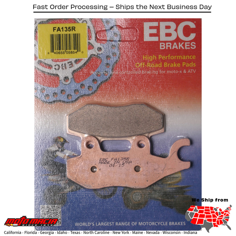 Brake Pads Yamaha Yfm700ry Raptor Gytr Edition 2007-2007 Yfz450 Bill more