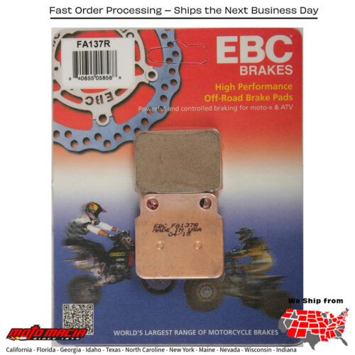 Brake Pads Suzuki Lt250r Quadracer 1987-1992 Lt500r 1987-1