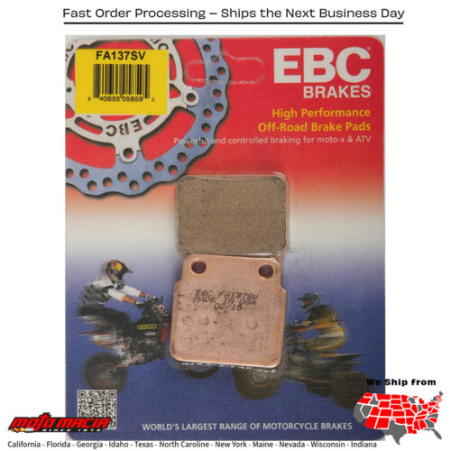 Brake Pads Kawasaki Kfx 400 2003-2005 Suzuki Lt250r Quadracer 1987-1992 Suzuki R