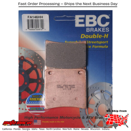 Brake Pads Suzuki Gsx600f Katana 1988-1997 Gsx750f 1989-1997