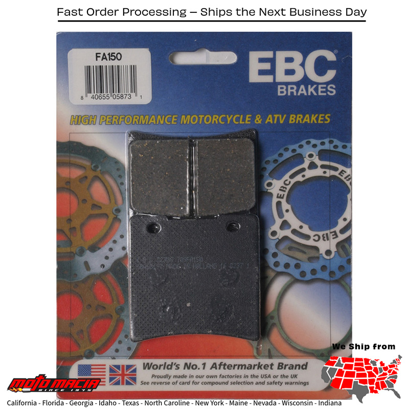 Brake Pads Suzuki GV1400 Cavalcade 1986-1988