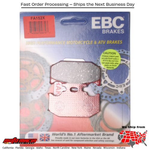 Brake Pads Kawasaki Kx250 1989-1994 Kdx 200 1989-2006 more