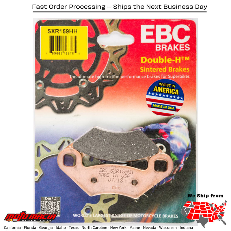 Sxr Brake Pads Polaris Rzr 570 Eps 2013-2019 800 Eps 2013-2014