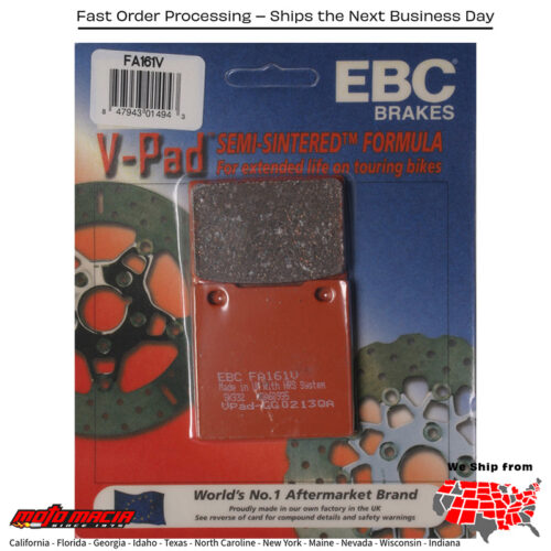 Brake Pads V-Series Kawasaki Zrx1200 2001-2005 Ninja Zx-12r