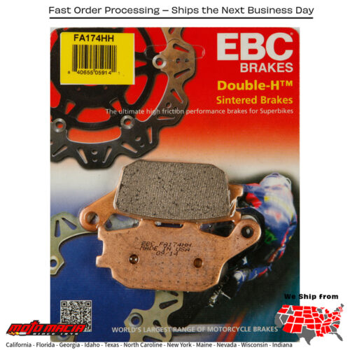 Brake Pads Yamaha Fz-07 2015-2017 Suzuki Gsx-S1000 2016-2024