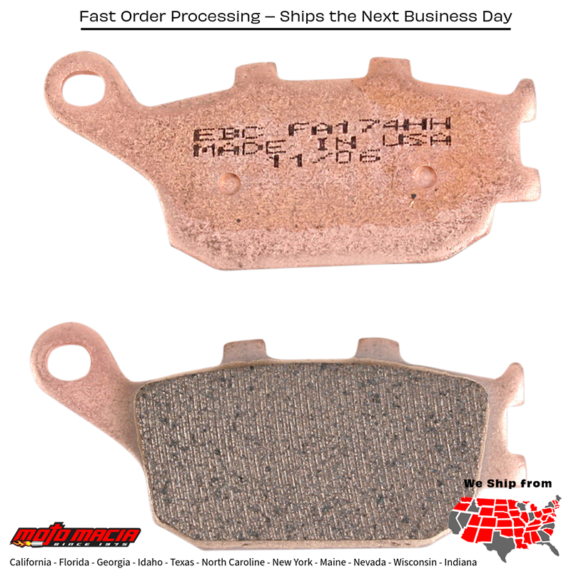 Brake Pads Yamaha Fz-07 2015-2017 Suzuki Gsx-S1000 2016-2024 - Image 2