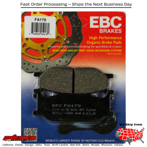 Brake Pads Yamaha Sr400 2015-2016 Xvs95cr Bolt C Spec 2015-2016 Yama