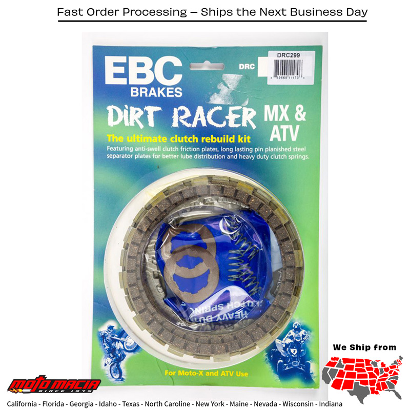 Dirt Racer Clutch Kit Drc299 Honda Crf450rx 2017-2018
