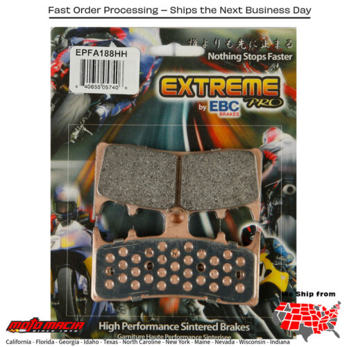 Extreme Pro Brake Pads Kawasaki Zx600 Ninja Zx-6r 1998-2002 Vn1600