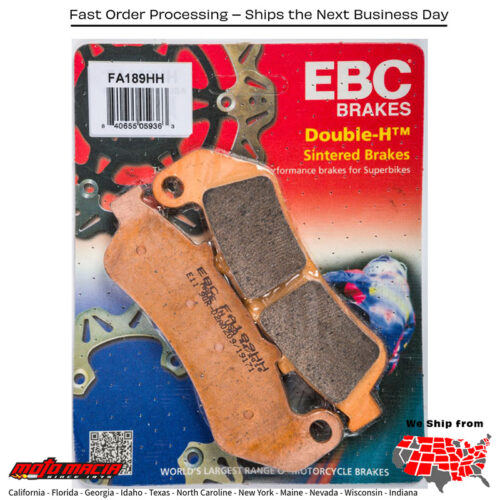 Brake Pads Honda Cbr1000f 1993-1996 Hurricane 1993-1998