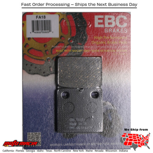 Brake Pads Fa18 Organic Moto Guzzi 850 Lemans 1976-1983 Le Mans