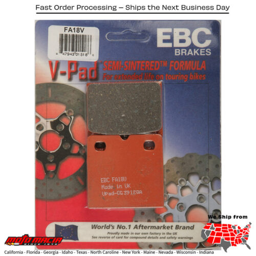 Brake Pads V-Series Moto Guzzi 850 Lemans 1976-1983 Le Mans 1000