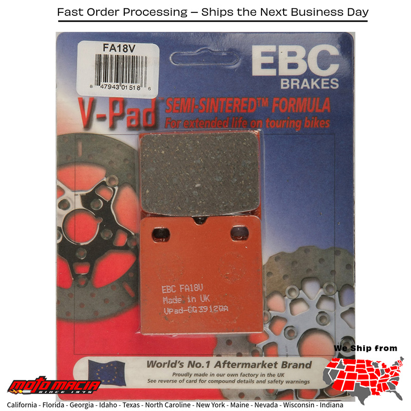 Brake Pads V-Series Moto Guzzi 850 Lemans 1976-1983 Le Mans 1000