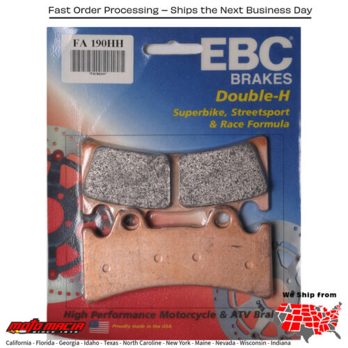 Brake Pads Triumph Daytona 900 Super III 1994-1997 Yamaha YZF750R 1993-1996