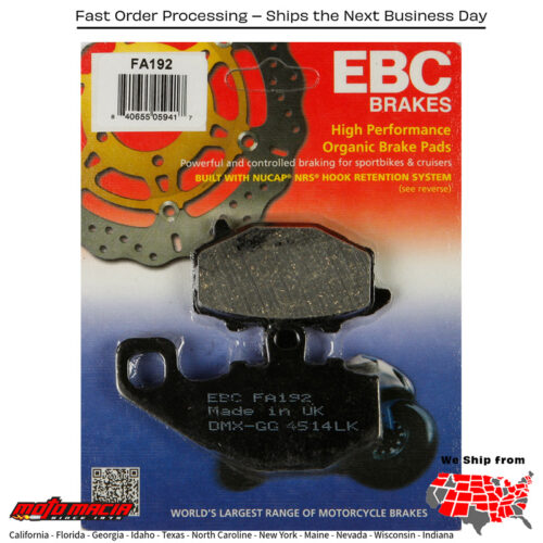 Brake Pads Kawasaki Ex650 Ninja 650 Abs 2013-2016 Z750 2004-2004 K