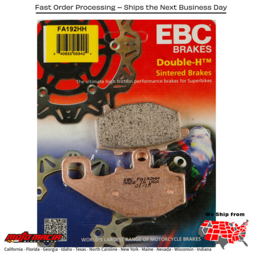 Brake Pads Kawasaki Ex650 Ninja 650 Abs 2013-2016 Z750 2004-2004 K