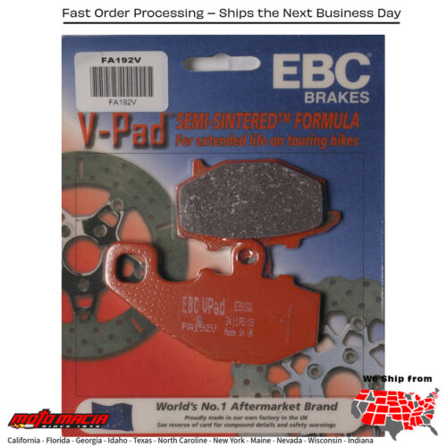 Brake Pads V-Series Kawasaki Ex650 Ninja 650 Abs 2013-2016 Z750 20 more